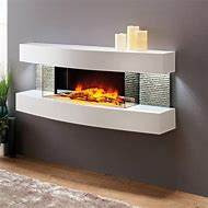 Image result for Wall Mounted Glass Fireplace