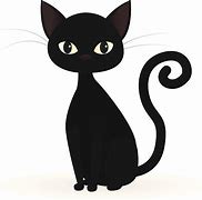 Image result for Black Cat Background. Cartoon