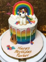 Image result for Rainbow Unicorn Princess Cake