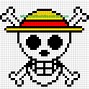 Image result for All Crew Mates of Luffy Pixel Art