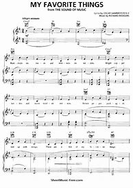 Image result for Favorite Things Sheet Music