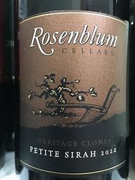 Image result for Rosenblum Petite Sirah Rockpile Road