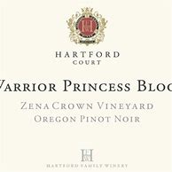Image result for Hartford Hartford Court Pinot Noir Warrior Princess Block Zena Crown