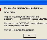 Image result for Fatal Error Screen