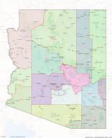 Image result for Arizona Counties Map