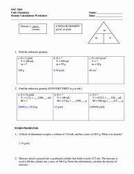 Image result for Mass Weight and Density Sheets
