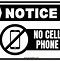 Image result for No Cell Phone at Work Sign