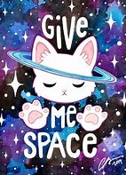 Image result for Cute Space Cat Art