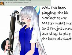 Image result for Anime Girl Playing Clarinet