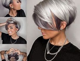 Image result for Silver Short Haircuts