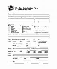 Image result for Printable Physical Exam Forms