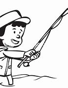 Image result for Fishing Vintage Clip Art Black and White Free