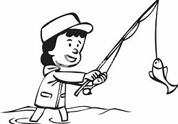 Image result for Fishing Bag Black and White Clip Art