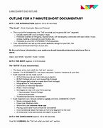 Image result for Documentary Outline Example