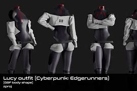Image result for Lucy Cyberpunk Edgerunners Bunny Outfit