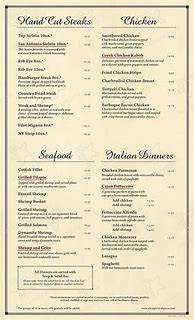 Image result for 5 by 11 Menu