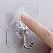Image result for White Self Adhesive Hooks