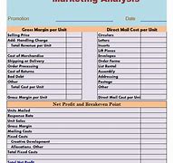 Image result for Market Analysis Template Excel