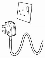 Image result for Electrical Cord Plug Clip Art