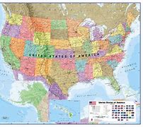 Image result for Political Map of the USA
