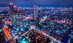Image result for Night City Skyline Shinjuku