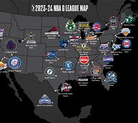 Image result for NBA G League Teams Map