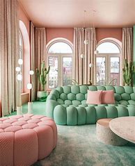 Image result for Pink and Green Room