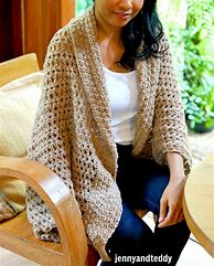 Image result for Crochet Cocoon Cardigan Pattern