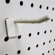 Image result for White Plastic Slat Board Hooks