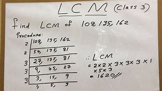 Image result for LCM of Number 162