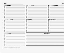 Image result for 7-Day Weekly Calendar Printable