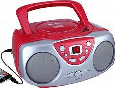 Image result for Radio CD Player Portable Red