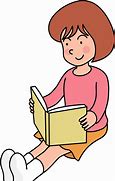 Image result for A Girl Who's Reading a Book Clip Art