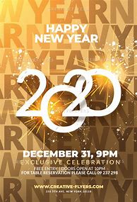 Image result for Happy New Year Flyer Printing