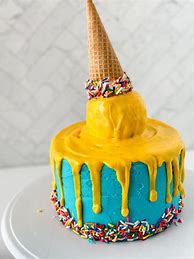 Image result for Chocolate Ice Cream Cone Cake