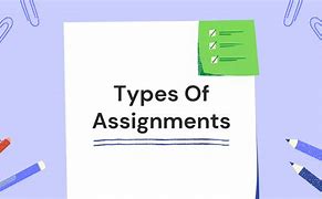 Image result for Assignment Definition