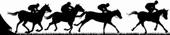 Image result for horse racing silhouette