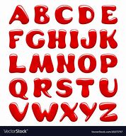 Image result for Red Alphabet Uppercase