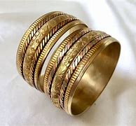 Image result for Vintage Brass Bangle Bracelets