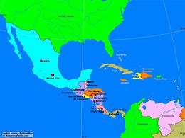 Image result for Us and Central America Map