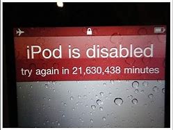 Image result for iPod Touch Disabled Forgot Password