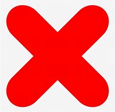 Image result for Incorrect Cross Sign