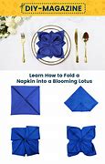 Image result for Chinese New Year Cloth Napkin Folding