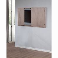 Image result for Flat Screen TV Wall Cabinet with Doors