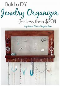 Image result for DIY Jewelry Organizer Frame