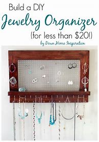 Image result for DIY Jewelry Storage