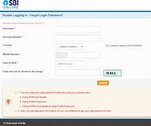 Image result for SBI PasswordForgot