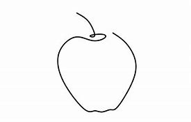 Image result for Apple Line Art