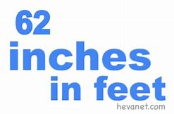 Image result for How Tall Is 62 in Feet