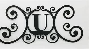 Image result for Wrought Iron Letter U